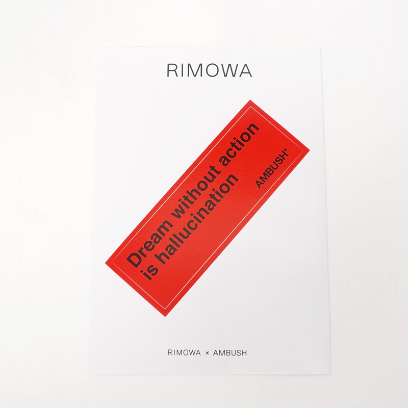 RIMOWA ステッカー Dream Without Action
